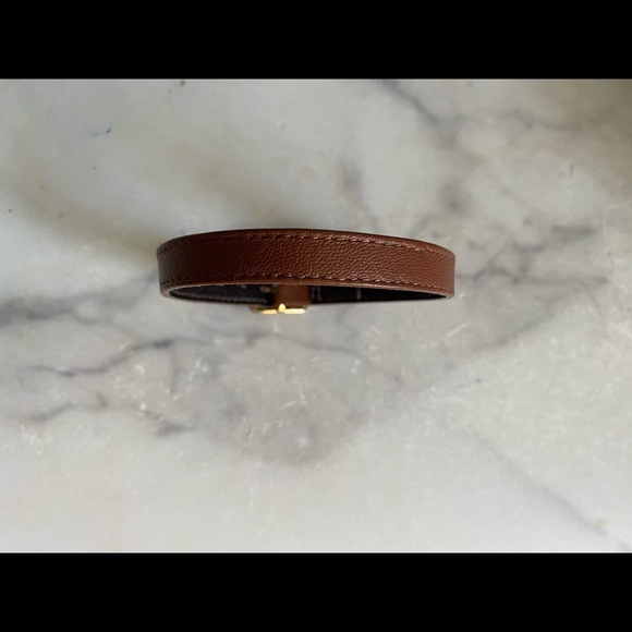 VINTAGE Horse Collar Style Leather Bracelet - Picture 3 of 9